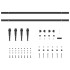 Kit de puerta corredera de armario acero carbono 183