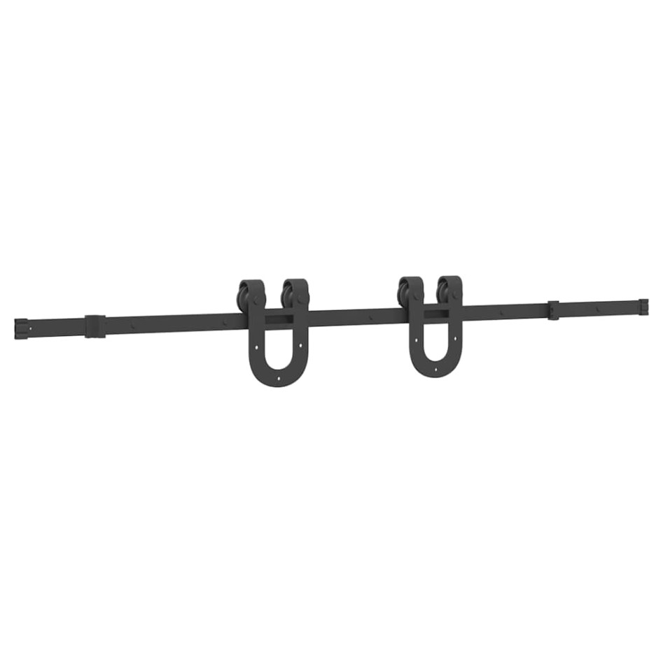 Kit de herrajes para puertas correderas acero negro 183