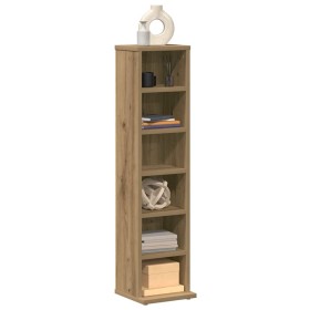 Mueble de CD madera de ingeniería roble artisan 21x20x88