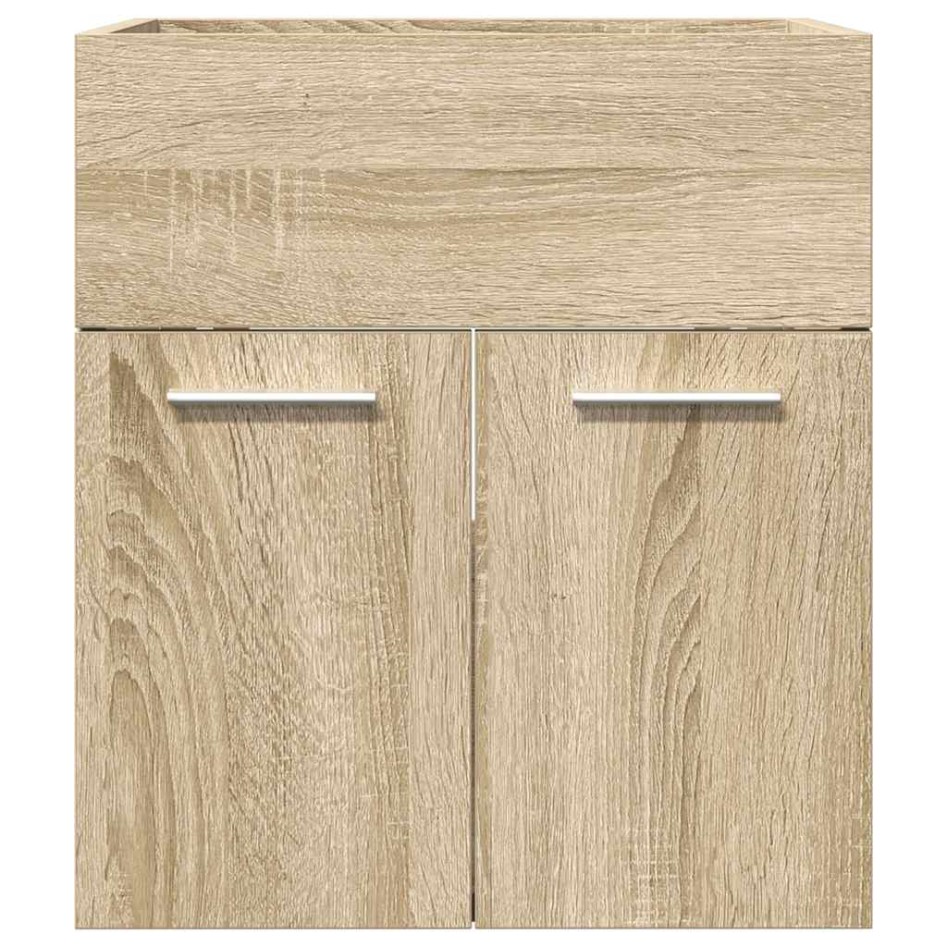 Mueble de lavabo de baño madera roble Sonoma 41x38,5x46