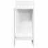 Mesa auxiliar con estante blanco 25,5x27x60