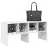 Zapatero apilable blanco 89,5x30x40