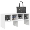 Zapatero apilable blanco 89,5x30x40 cm