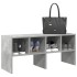 Zapatero apilable gris hormigón 89,5x30x40