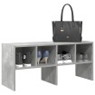 Zapatero apilable gris hormigón 89,5x30x40 cm