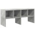 Zapatero apilable gris hormigón 89,5x30x40