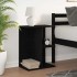 Mesita de noche madera de ingeniería negro roble 46,5x29x61