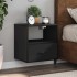 Mesita de noche de pared negra 40x31x39,5