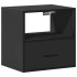 Mesita de noche de pared negra 40x31x39,5