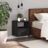 Mesita de noche de pared negra 40x31x39,5