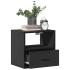 Mesita de noche de pared negra 40x31x39,5