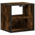 Mesita de noche de pared color roble ahumado 40x31x39,5