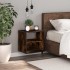Mesita de noche de pared color roble ahumado 40x31x39,5