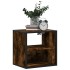 Mesita de noche de pared color roble ahumado 40x31x39,5