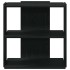 Librería de 3 estantes madera de ingeniería negro 60x30x60