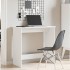 Escritorio de madera contrachapada blanco 80x40x75