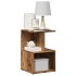 Mesita de noche madera contrachapada madera vieja 35x35x55