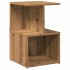 Mesita de noche madera de ingeniería roble artisian 35x35x55
