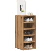 Mueble zapatero madera de ingeniería roble artisan 32x35x70 cm