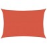 Toldo de vela rectangular HDPE terracota 160 g/m² 3,5x4,5