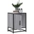 Mesita noche madera de ingeniería gris sonoma 40x31x50 cm
