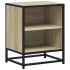 Mesita de noche madera ingeniería roble sonoma 40x31x50cm