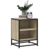 Mesita de noche madera ingeniería roble sonoma 40x31x50cm
