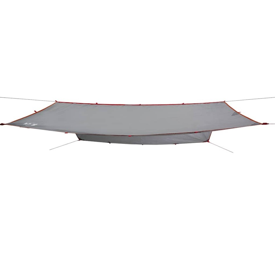 Lona de camping impermeable gris y naranja 360x294