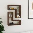 Estantes de pared 2 uds madera color roble marrón 50x15x50