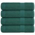 Toallas de baño 4 uds verde 100x150 cm 360 gsm 100%