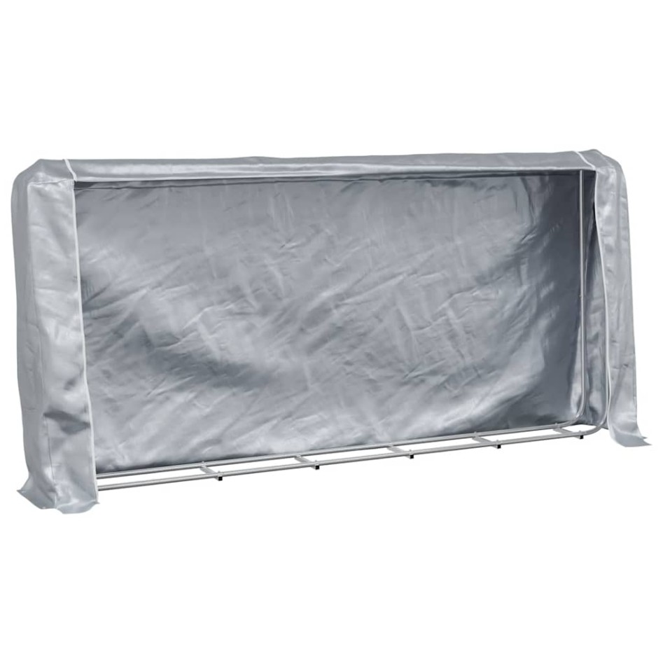 Leñero con protector de lluvia 300x25x150 cm acero