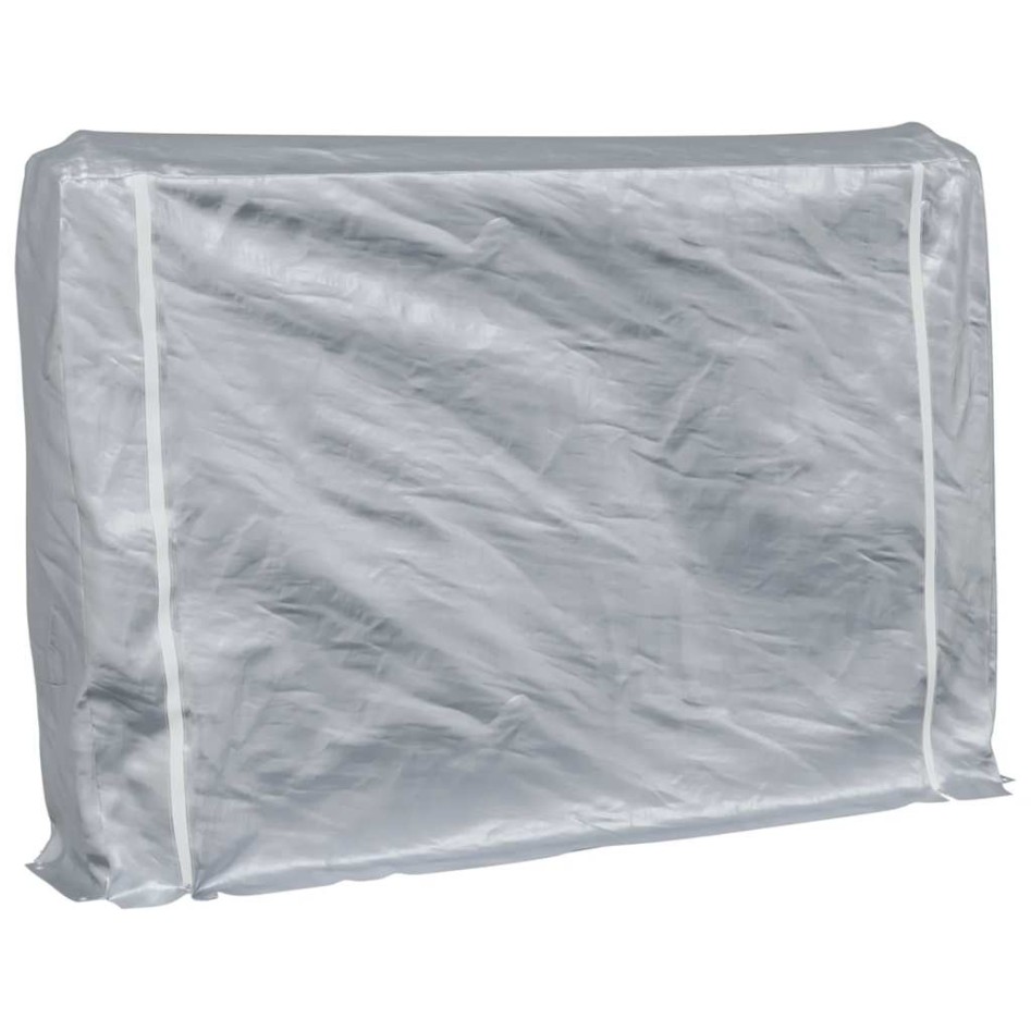 Leñero con protector de lluvia 200x25x150 cm acero