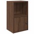 Estantería de madera de ingeniería marrón roble 31x24x52
