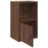 Estantería de madera de ingeniería marrón roble 31x24x52
