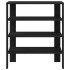 Mueble zapatero madera contrachapada negro 61x32x70