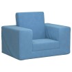 Sofá cama infantil felpa suave azul