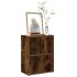 Estantería de madera de ingeniería roble ahumado 40x24x52