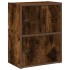 Estantería de madera de ingeniería roble ahumado 40x24x52