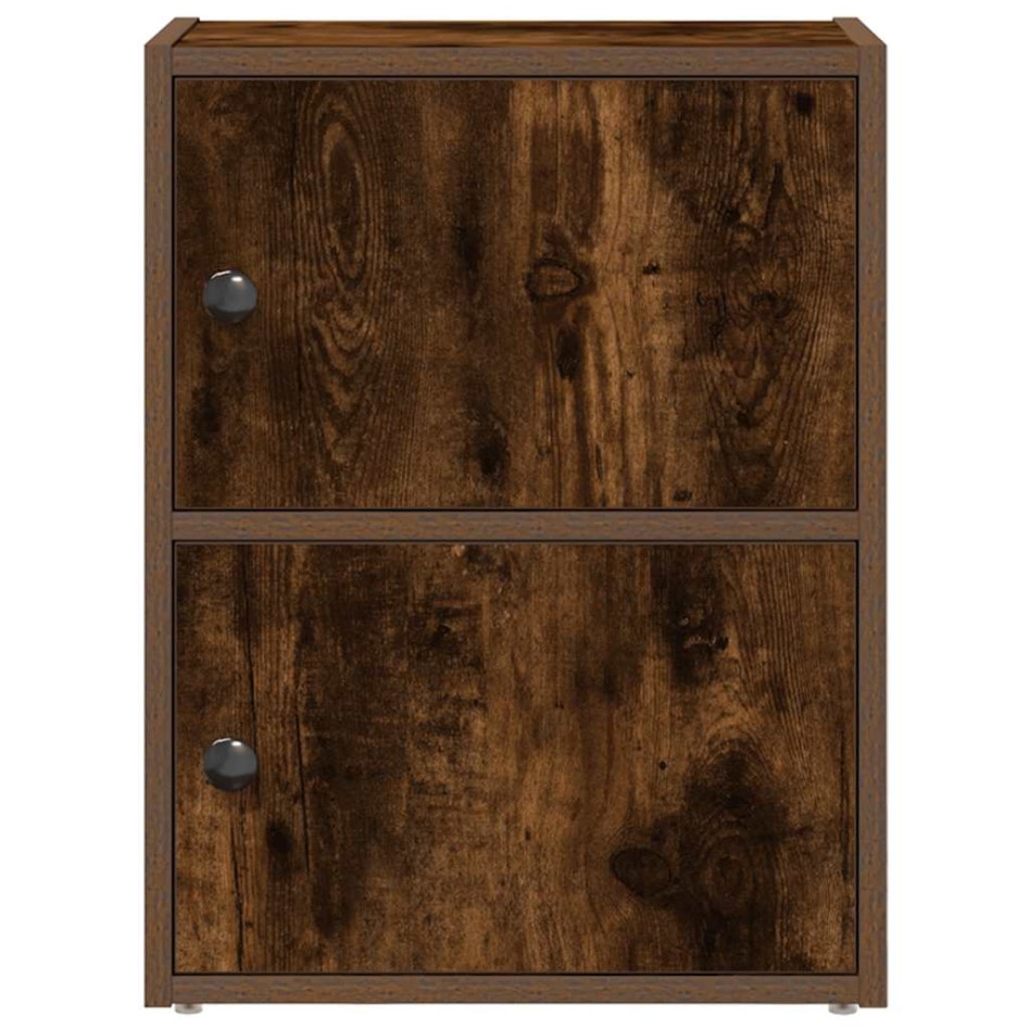 Estantería de madera de ingeniería roble ahumado 40x24x52