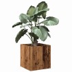 Jardinera de madera contrachapada madera vieja 40x40x40 cm