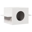 Casa para gatos de madera maciza de pino blanco 51x35x30 cm