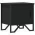 Mesita de noche madera contrachapada negro 40x30x40