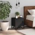 Mesita de noche madera contrachapada negro 40x30x40