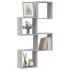 Estantes cubo de pared 4 unidades gris sonoma 30x15x30