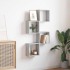 Estantes cubo de pared 4 unidades gris sonoma 30x15x30
