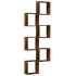 Estantes cubo de pared 6 unidades roble ahumado 30x15x30