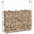 Leñero acero galvanizado 150x25x150