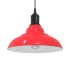 Lámpara colgante regulable en altura E27 rojo brillante Ø