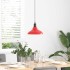 Lámpara colgante regulable en altura E27 rojo brillante Ø