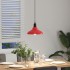 Lámpara colgante regulable en altura E27 rojo brillante Ø
